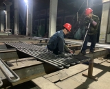 垂直水冷壁管片（8m）|φ32×8mm，截距62.5mm，5連根，總長(zhǎng)8m|15CrMoG